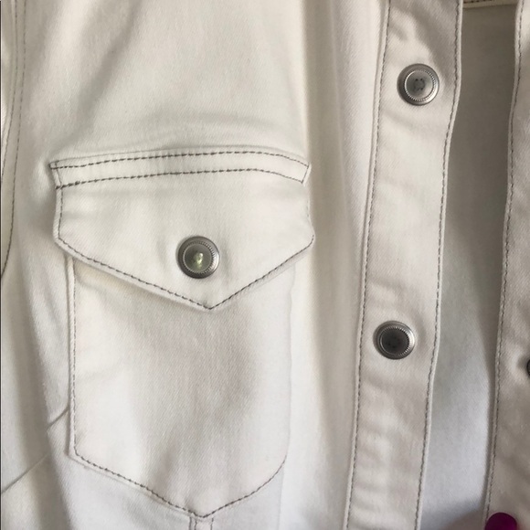 Free People White Jean Jacket - Picture 3 of 5